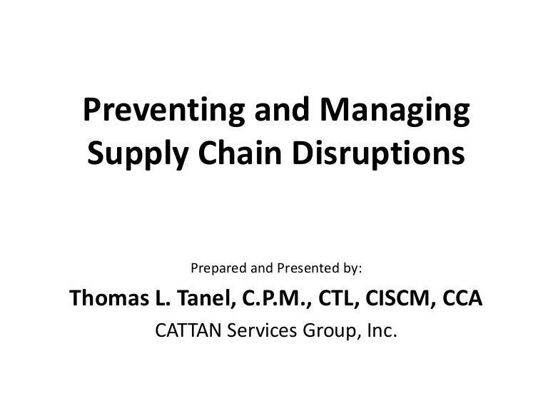 Content image for Managing Supply Chain Disruptions: A Proactive Approach